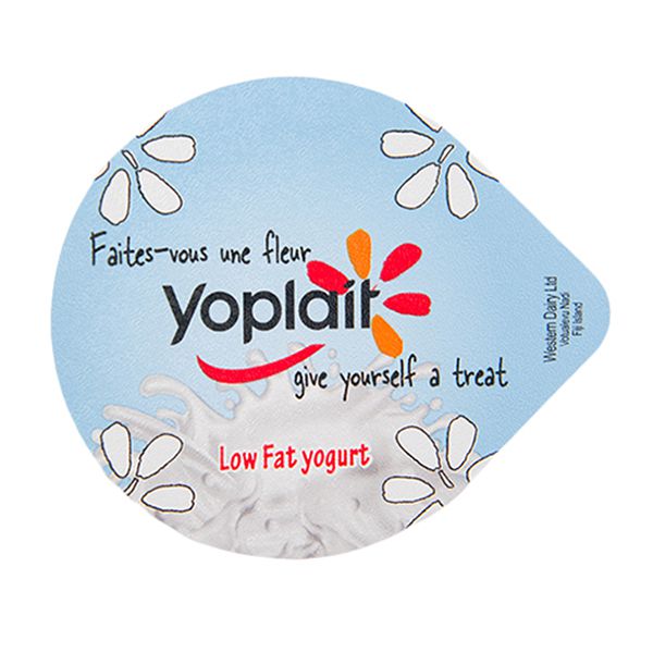 Die cut aluminum yogurt lids for yogurt cup sealing